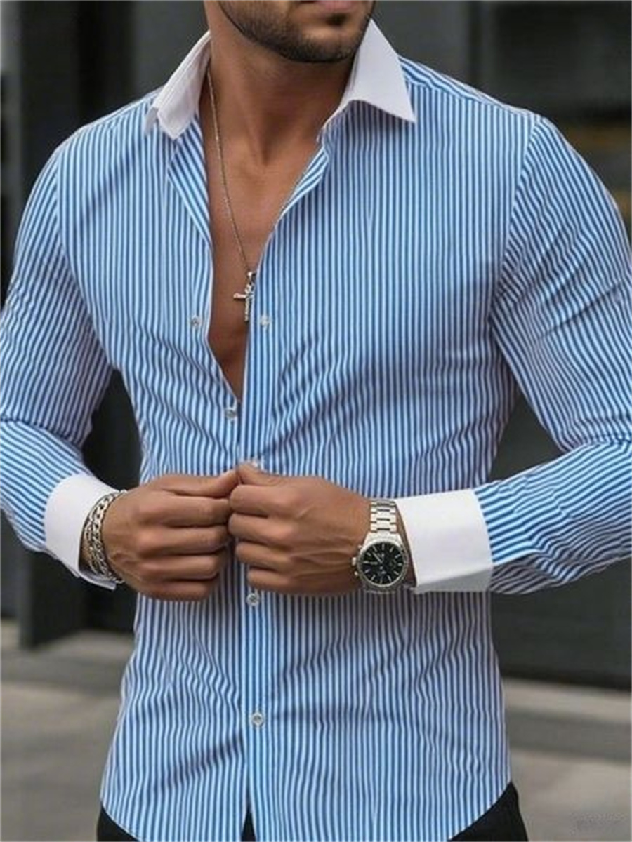 Men Formal Wear Shop - Chemise formelle à manches longues et