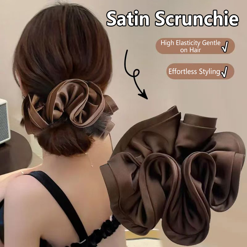 Satin Bow Tie - Nouveaux chouchous coréens en satin avec