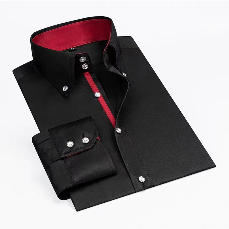 Korean Men Formal Wear - Hommes robe de créateur chemise col