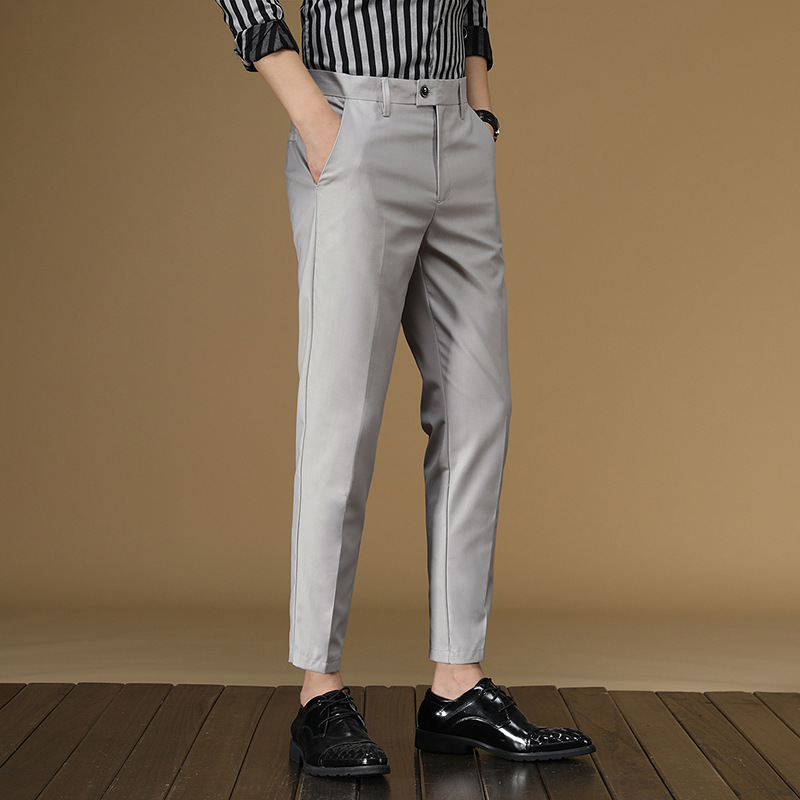 Formal Wear For Men Black Suit - Pantalon d'été imbibé pour hommes, rouge,