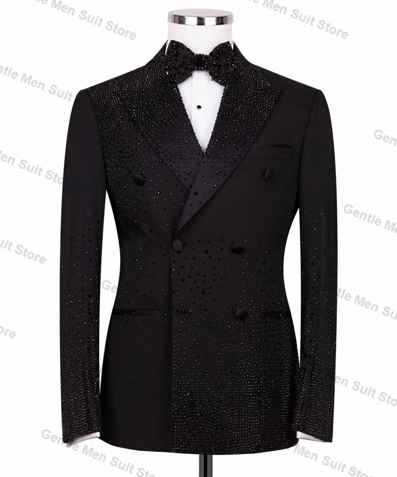 Formal Wear For Men Black Suit - Costume de luxe noir CitroMen, blazer