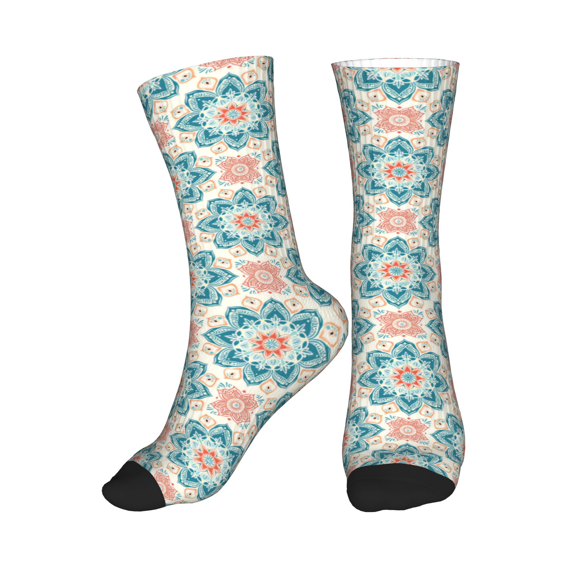 Men'S Ethnic & Formal Designer Wear Studio S - Chaussettes élégantes pour hommes, turquoise, corail,