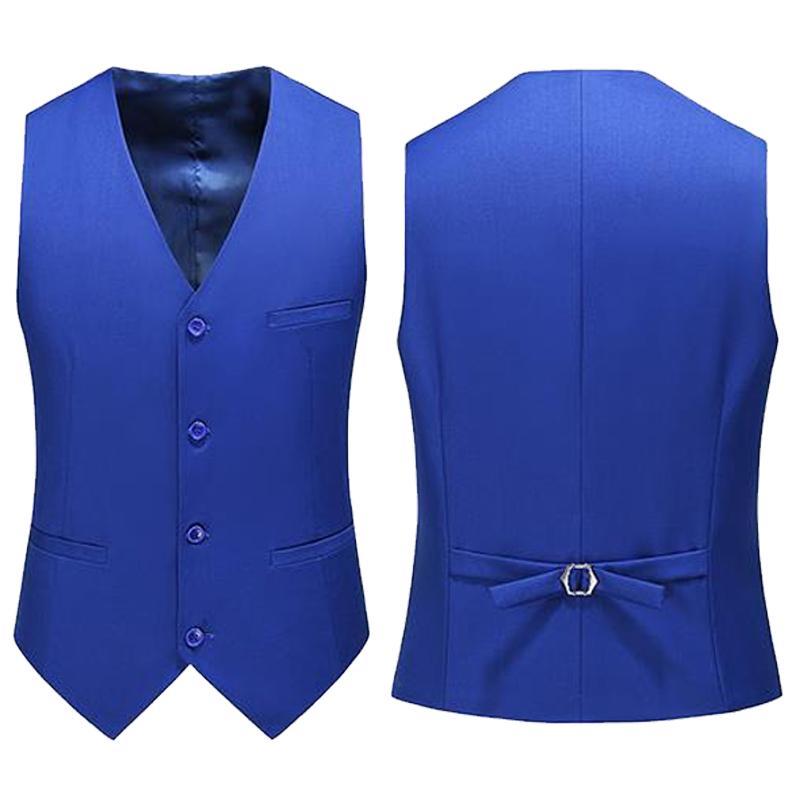 Formal Vest Waistcoat - 19 couleurs hommes gilet couleur unie