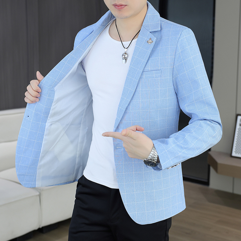 Korean Men Formal Wear - Blazer extérieur hommes cyclisme mode affaires