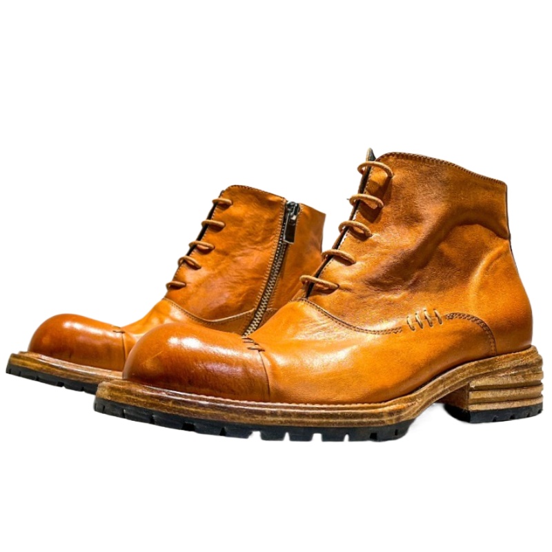Men'S Ethnic & Formal Designer Wear Studio S - Bottes montantes en cuir de cheval