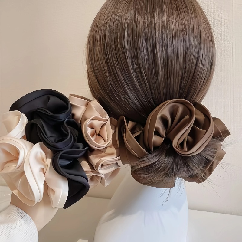 Satin Bow Tie - Nouveaux chouchous coréens en satin avec