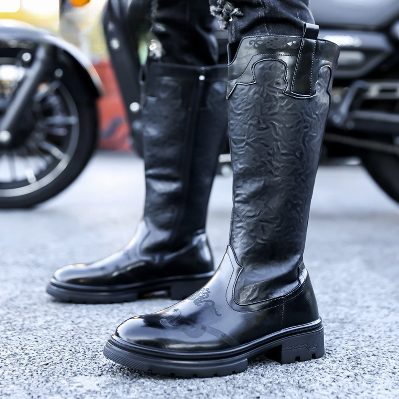 Men'S Ethnic & Formal Designer Wear Studio S - Bottes mi-mollet pour hommes bottes à