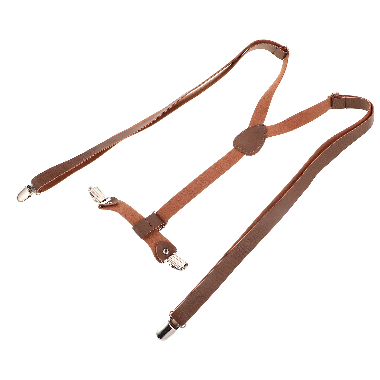 Men'S Formal Wear With Suspenders - Bretelles ajustables en PU en forme