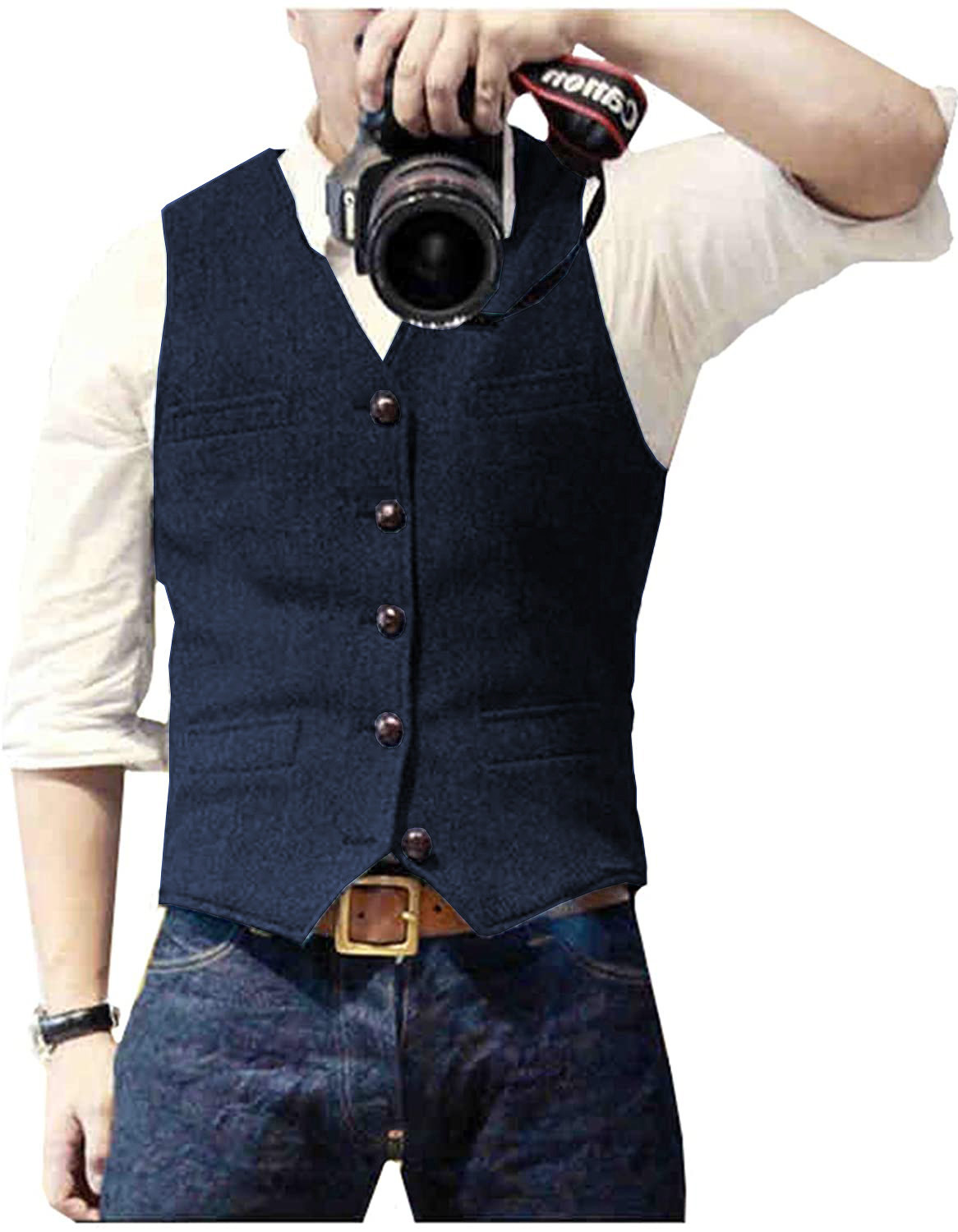 Formal Vest Waistcoat - Gilet de costume pour homme en