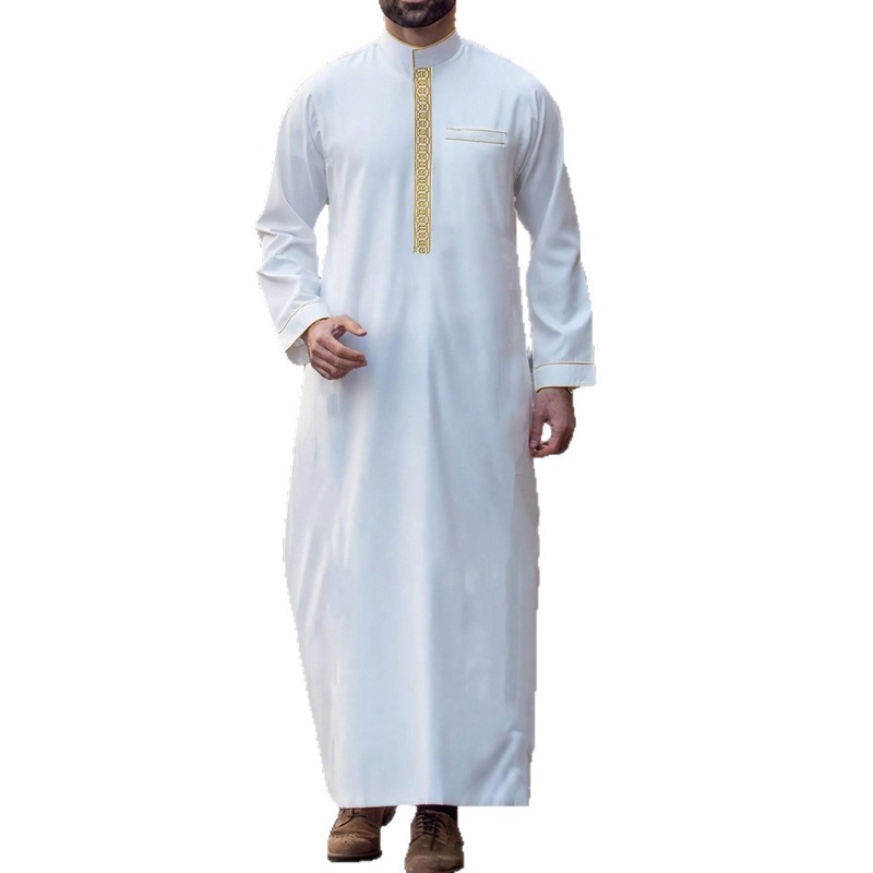 Men Formal Wear Shop - Thobe arabe pour hommes, brodé, à