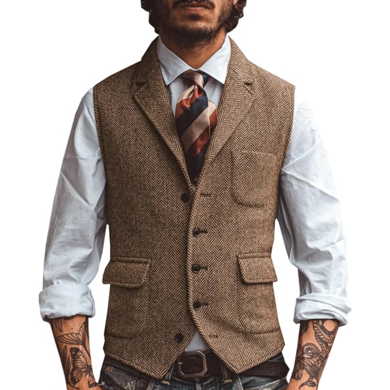 Formal Vest Waistcoat - Nouveau gilet de costume pour homme