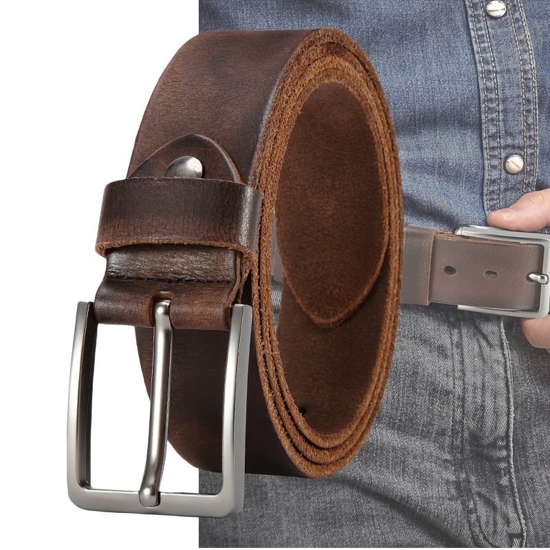 Men'S Formal Wear Belt - Ceinture en cuir véritable pour homme