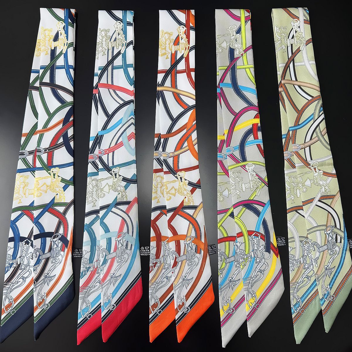 Silk Tie Woven - 2026 Foulard en twill polyvalent pour