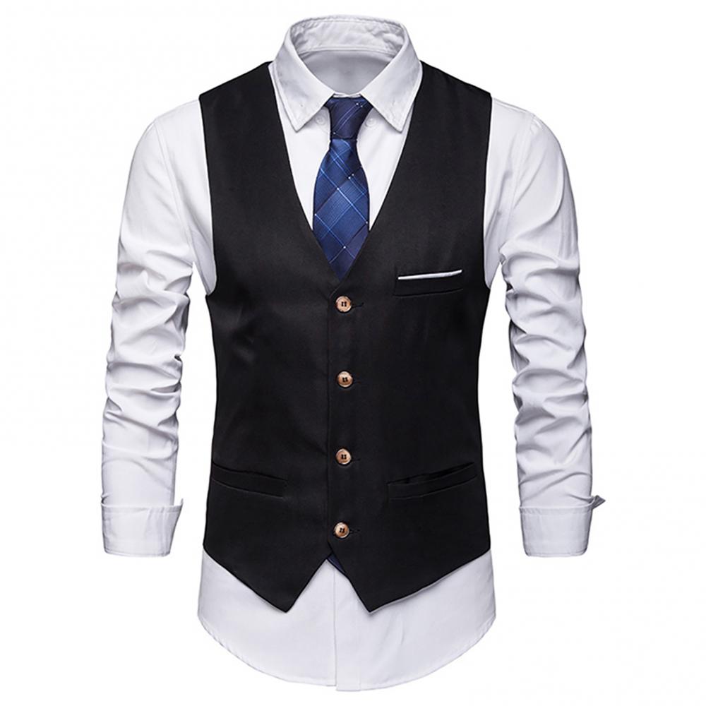 Formal Vest Waistcoat - Robe gilets pour hommes mince convient