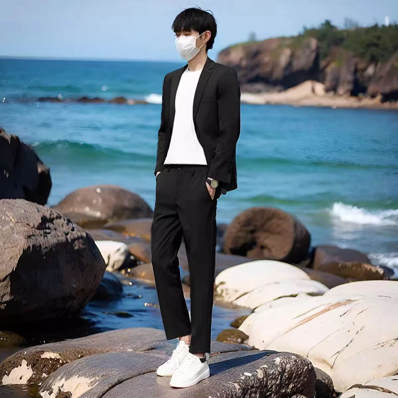 Korean Men Formal Wear - Ensemble de costume d'été léger pour