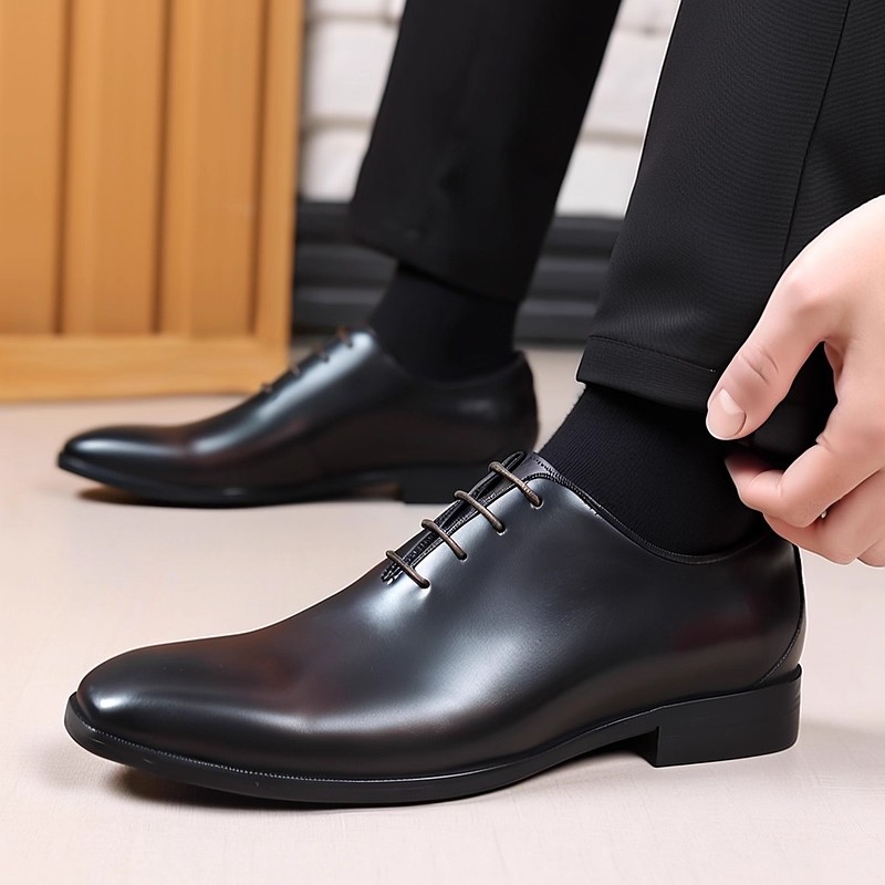 Men'S Formal Office Wear Shoes - Chaussures Oxford en cuir véritable pour