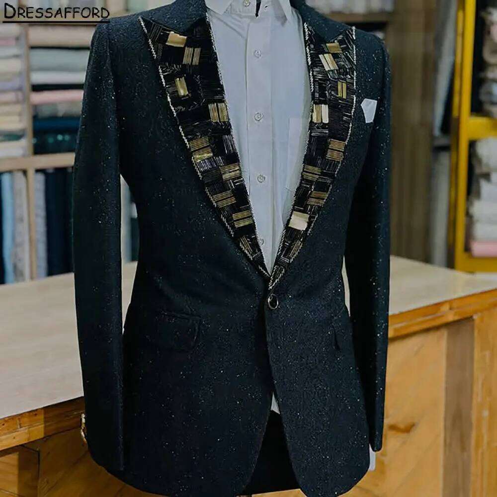 Formal Wear For Men Black Suit - Costume de soirée noir pour homme
