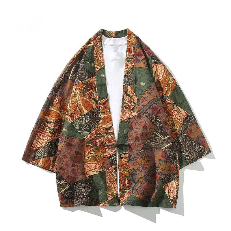 Men'S Ethnic & Formal Designer Wear Studio S - Style ethnique imprimé Yukata hommes femmes