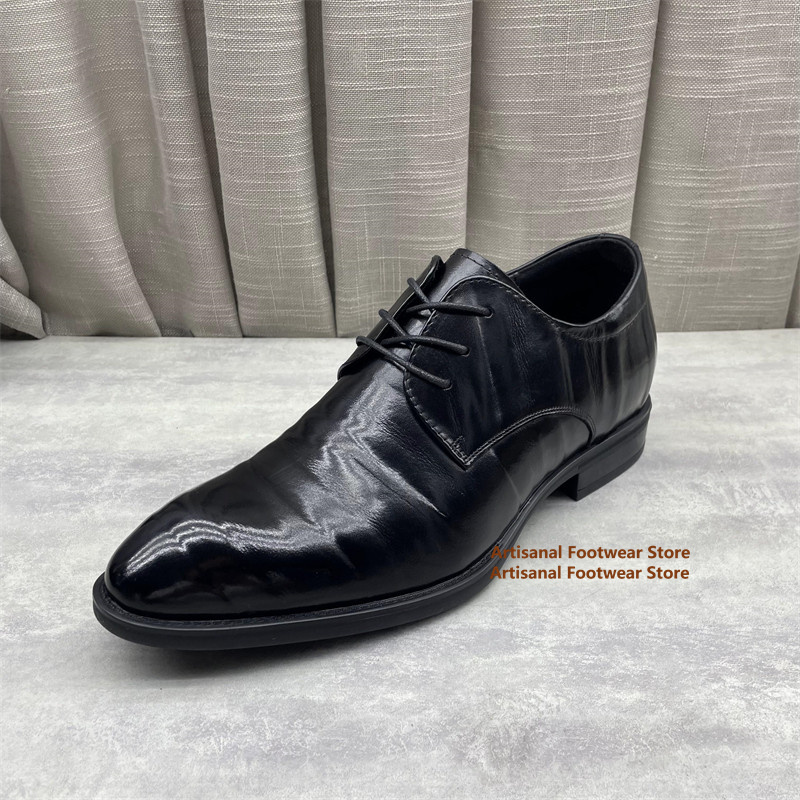 Chaussures Oxford en cuir noir - Men'S Formal Office Wear Shoes avis et prix
