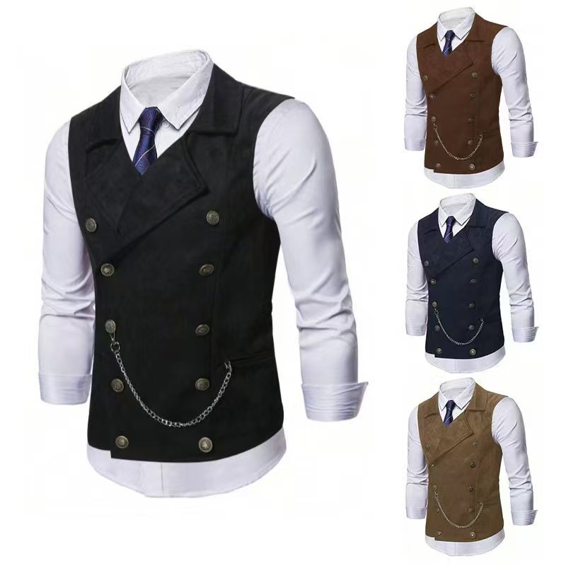 Gilet à double boutonnage pour - Formal Vest Waistcoat avis et prix
