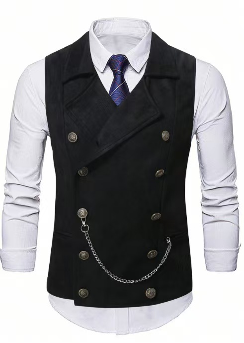 Gilet à double boutonnage pour - Formal Vest Waistcoat avis et prix