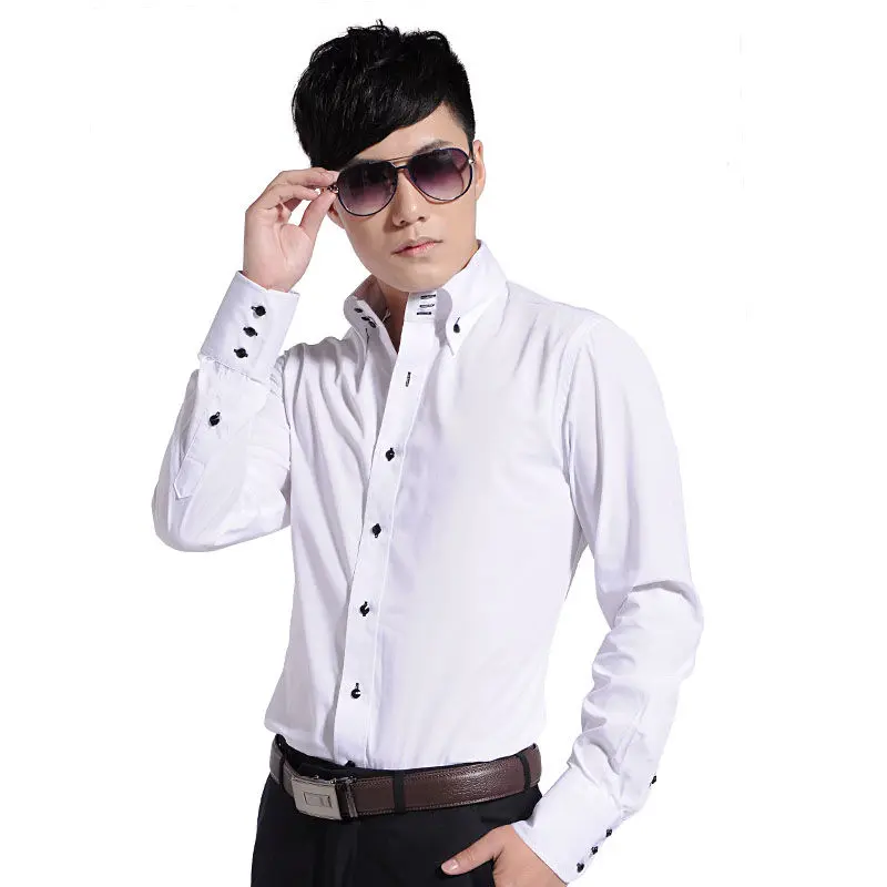 Chemise habillée pour hommes c - Korean Men Formal Wear avis et prix