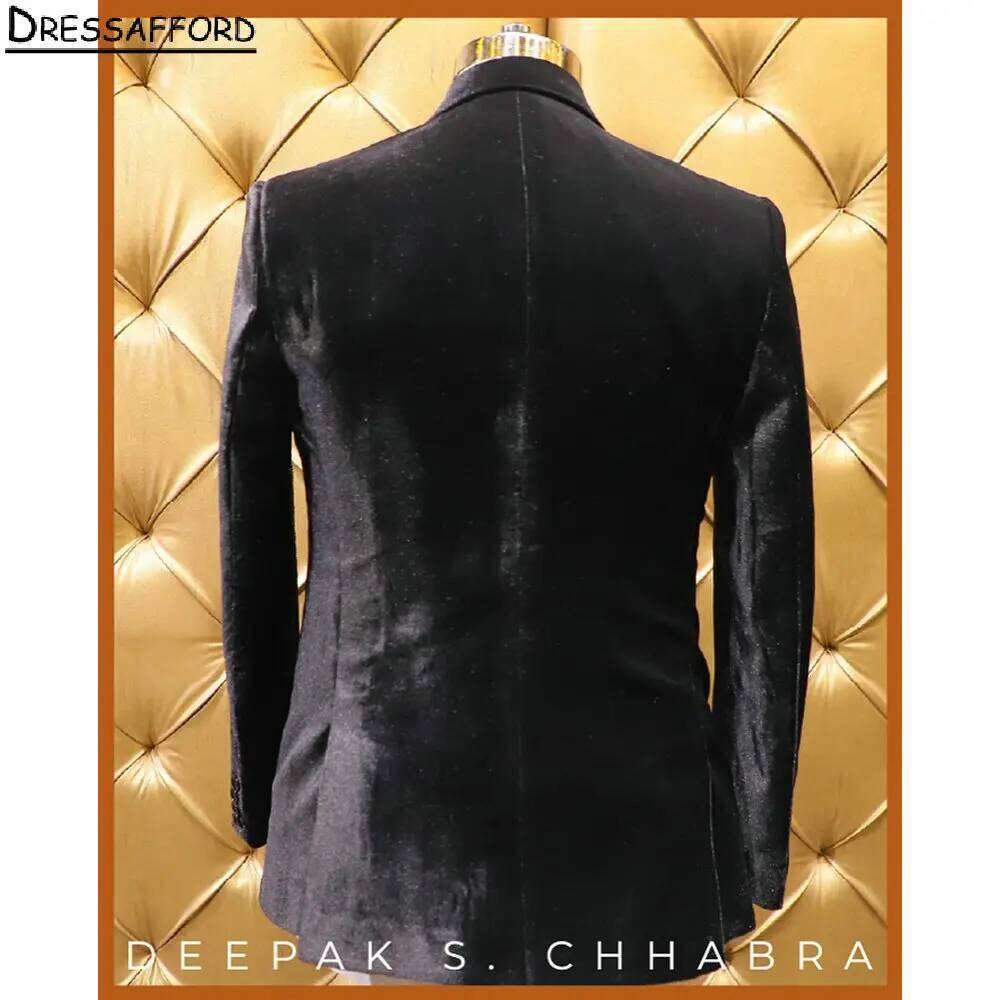 Costume de mariage formel en v - Formal Wear For Men Black Suit avis et prix