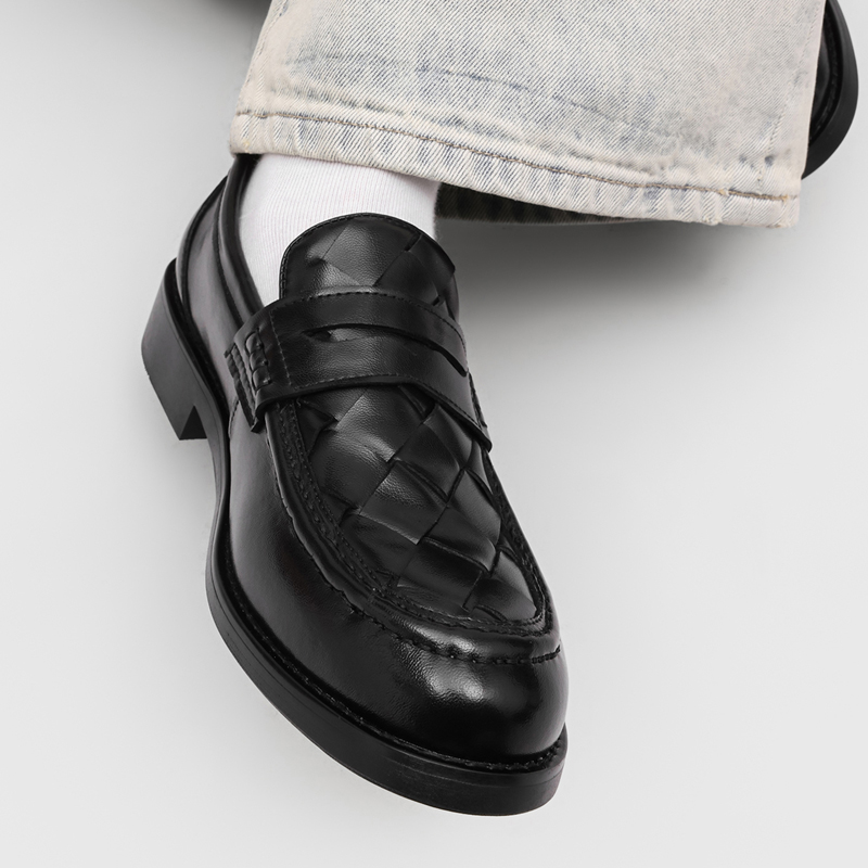 Mocassins Penny tissés à la ma - Men'S Formal Office Wear Shoes avis et prix