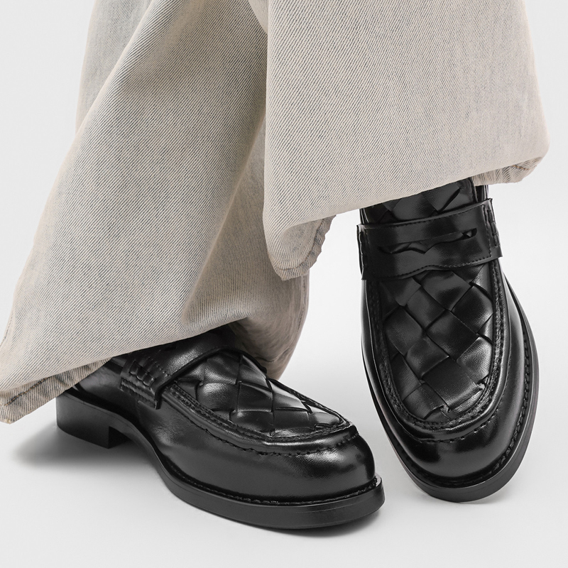 Mocassins Penny tissés à la ma - Men'S Formal Office Wear Shoes avis et prix