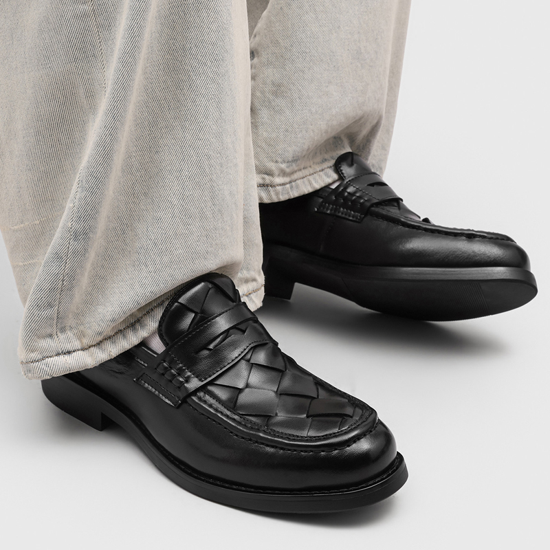 Mocassins Penny tissés à la ma - Men'S Formal Office Wear Shoes avis et prix