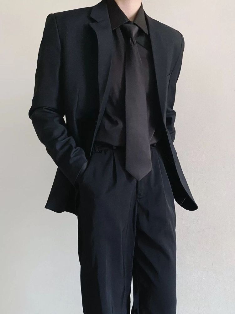 Ensemble de costume noir pour  - Korean Men Formal Wear avis et prix