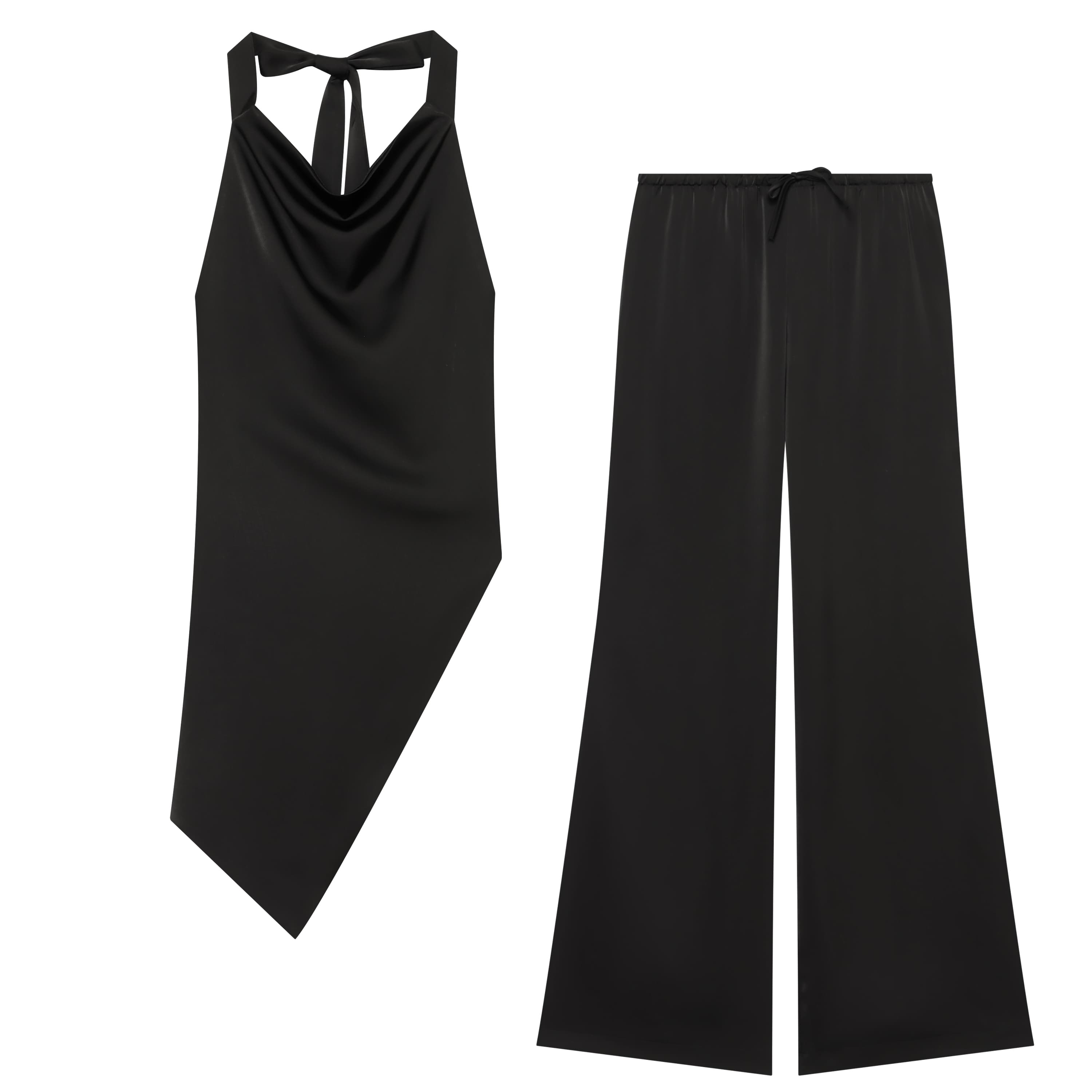 Ensemble deux pièces en satin  - Satin Bow Tie avis et prix