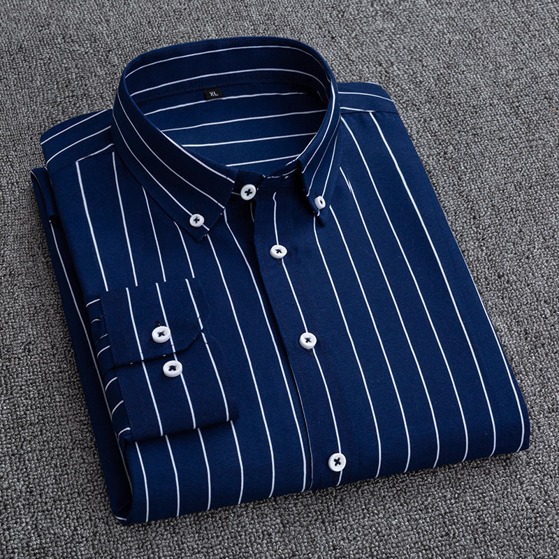 Chemise rayée à carreaux à man - Korean Men Formal Wear avis et prix