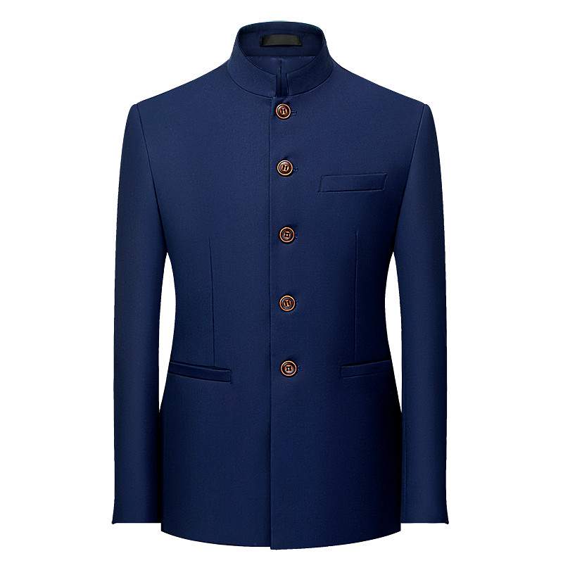 Veste de costume à manches lon - Formal Wear For Men Black Suit avis et prix