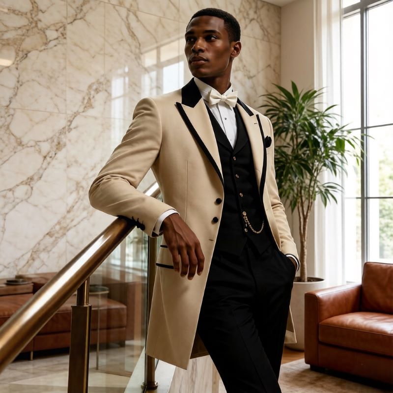 3 Pièces Costumes de Mariage p - Men Formal Wear Jacket avis et prix