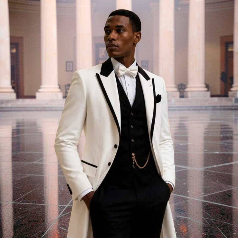 3 Pièces Costumes de Mariage p - Men Formal Wear Jacket avis et prix