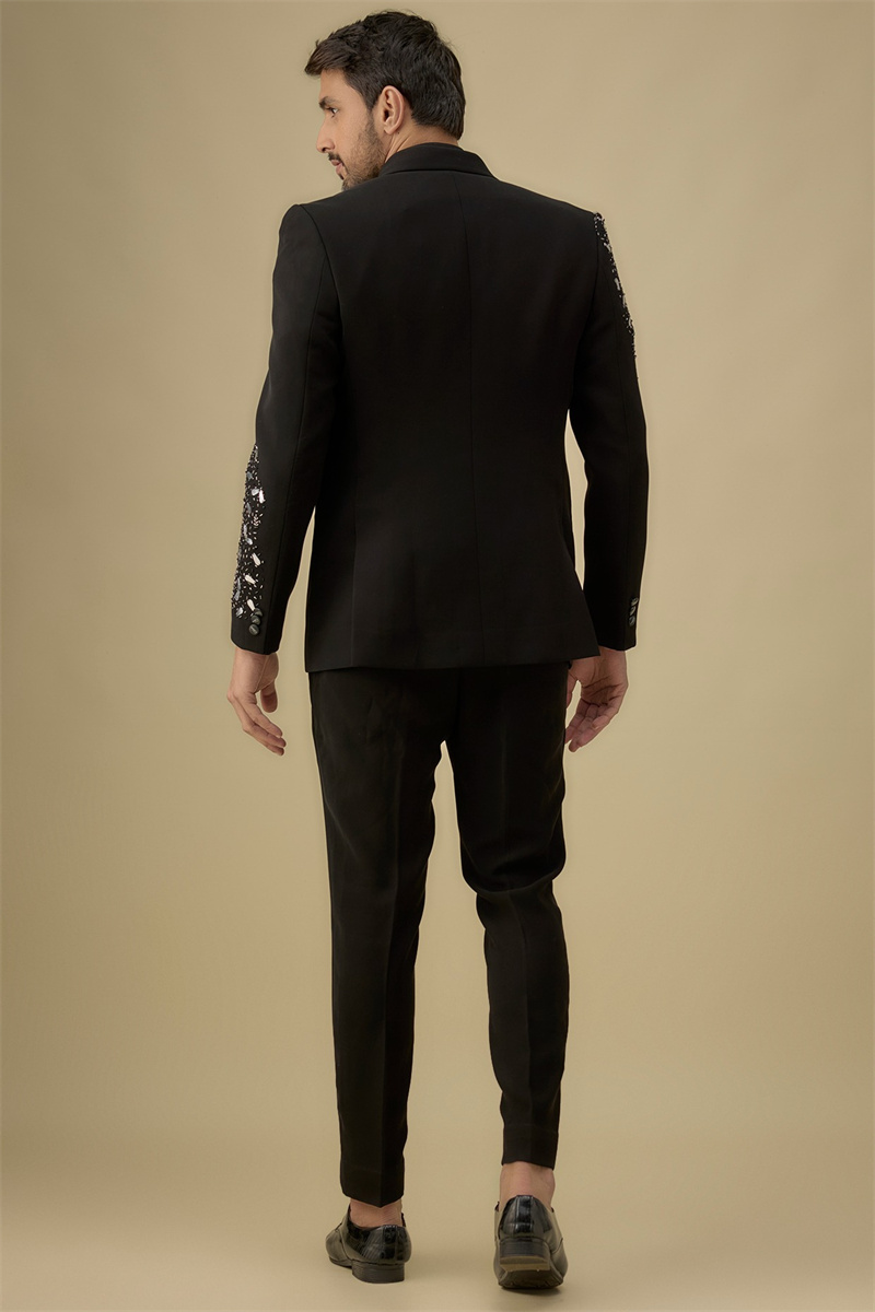 Cristaux noir hommes costume e - Formal Wear For Men Black Suit avis et prix