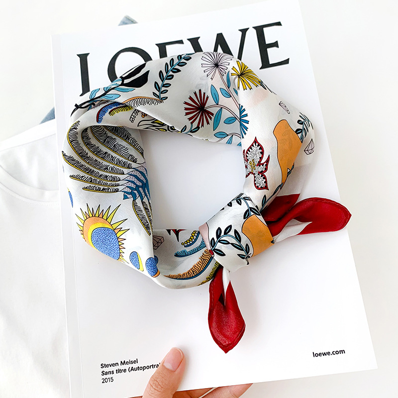 Femmes 70*70 cm carré Foulard  - Silk Tie Woven avis et prix