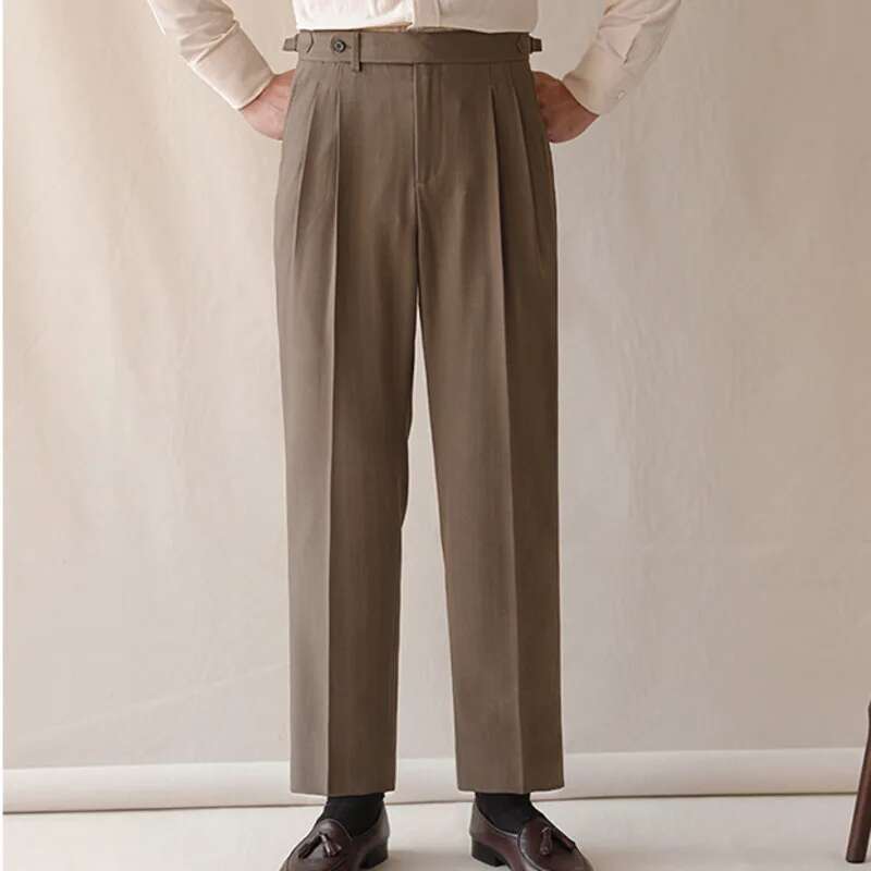 Pantalon droit taille haute po - Men Formal Wear Shop avis et prix
