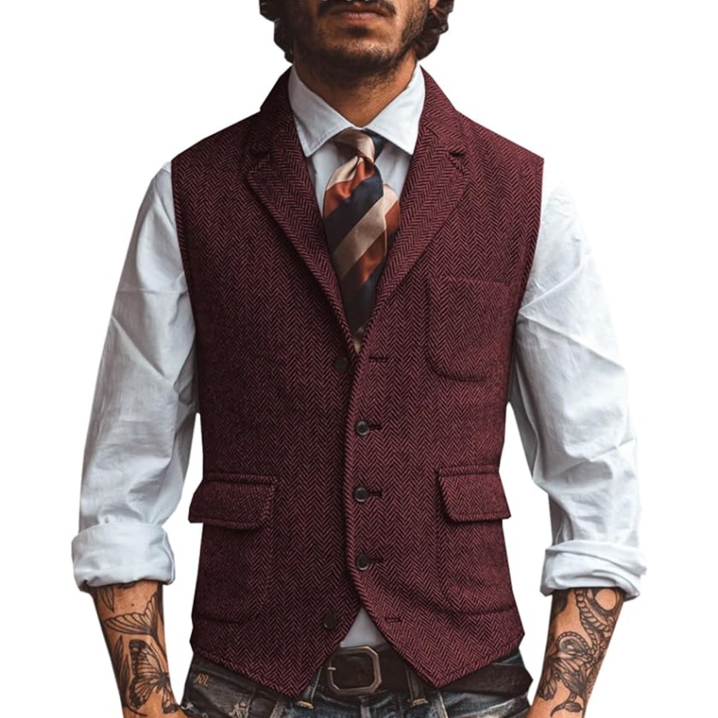 Nouveau gilet de costume pour  - Formal Vest Waistcoat avis et prix