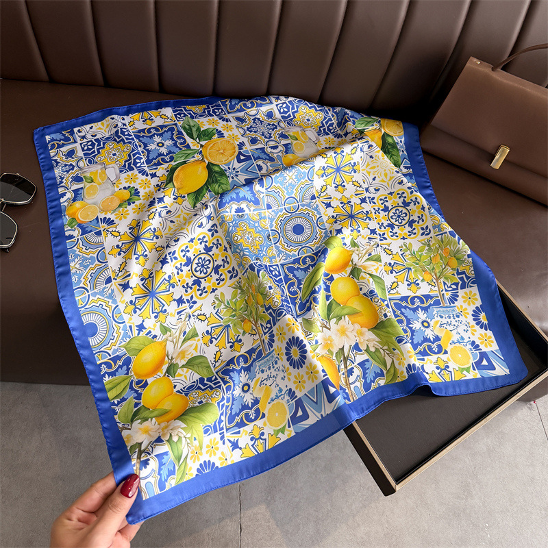Foulards carrés en soie imprim - Silk Tie Woven avis et prix