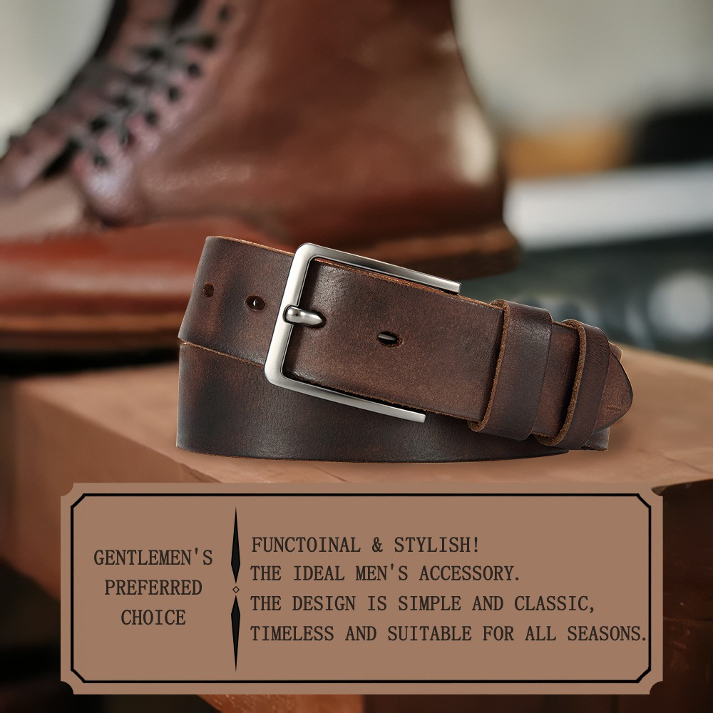 Ceinture en cuir véritable pou - Men'S Formal Wear Belt avis et prix
