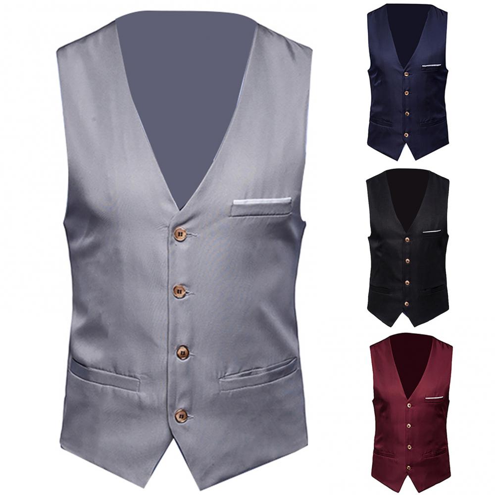 Robe gilets pour hommes mince  - Formal Vest Waistcoat avis et prix