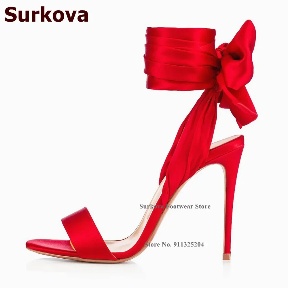 Surkova – grandes sandales à n - Satin Bow Tie avis et prix