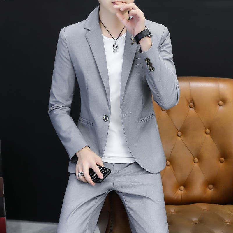 Veste ajustée élégante et tend - Korean Men Formal Wear avis et prix