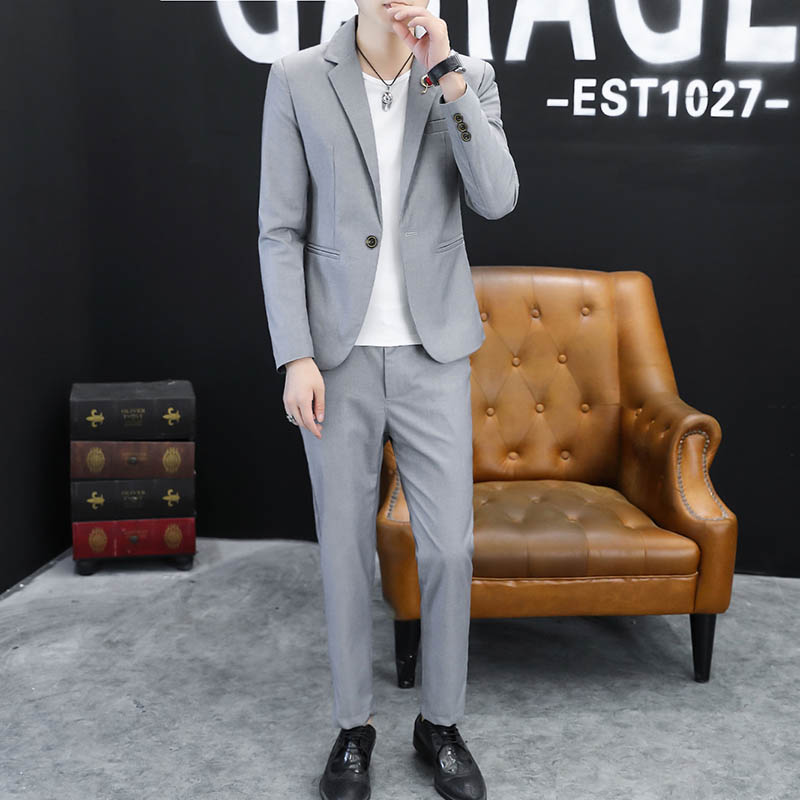 Veste ajustée élégante et tend - Korean Men Formal Wear avis et prix