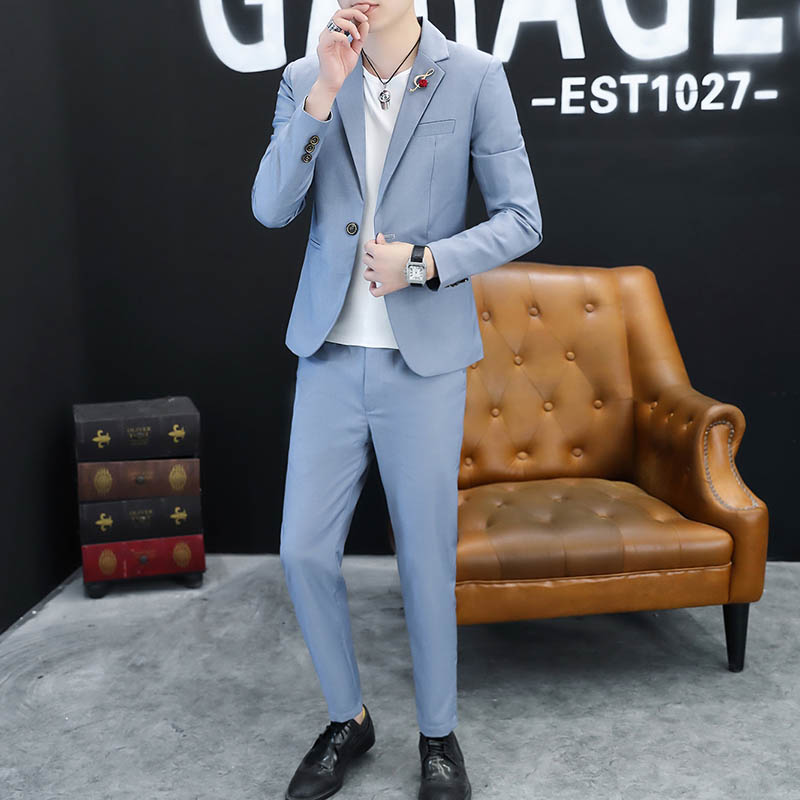 Veste ajustée élégante et tend - Korean Men Formal Wear avis et prix
