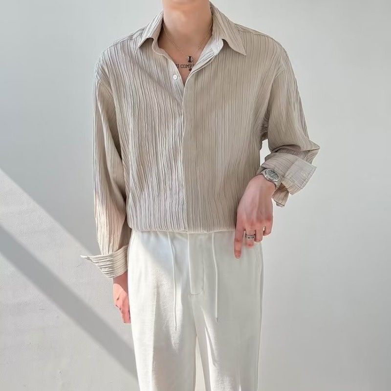 Chemise à manches longues pour - Korean Men Formal Wear avis et prix