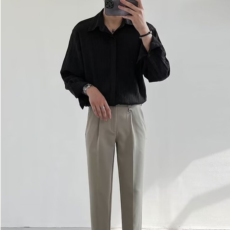 Chemise à manches longues pour - Korean Men Formal Wear avis et prix