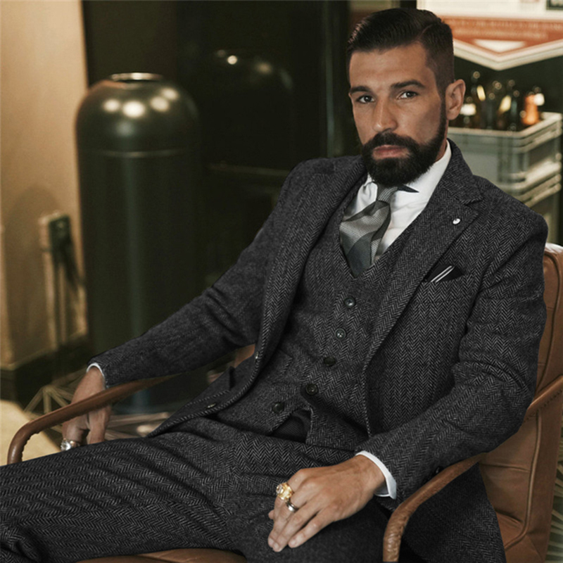 Costume d'hiver en Tweed de la - Men Formal Wear Wedding avis et prix